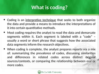 Interpretive Code Doing qualitative research (an introduction).ppt