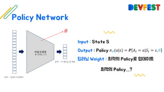 𝜃
𝜋@(𝑎|𝑠) = 𝑷 𝐴7 = 𝑎|𝑆7 = 𝑠, 𝜃
 