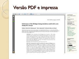 Versão PDF e impressa 
