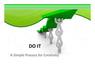 DO IT
A Simple Process for Creativity
 
