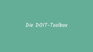Die DOIT-Toolbox
 