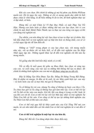 Đối thoại với Thượng Đế - Tập 1 , 2 , 3.