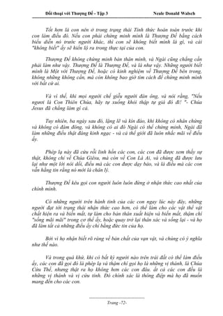 Đối thoại với Thượng Đế - Tập 1 , 2 , 3.