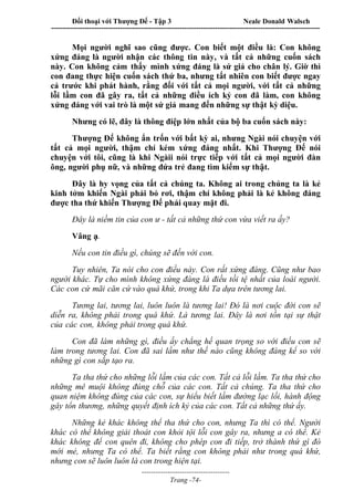 Đối thoại với Thượng Đế - Tập 1 , 2 , 3.