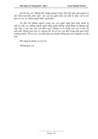 Đối thoại với Thượng Đế - Tập 1 , 2 , 3.