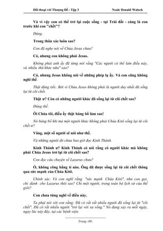 Đối thoại với Thượng Đế - Tập 1 , 2 , 3.