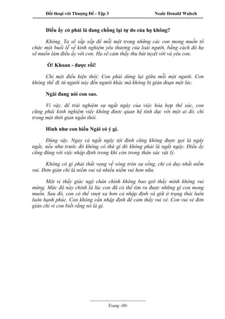 Đối thoại với Thượng Đế - Tập 1 , 2 , 3.