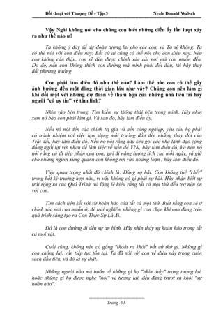 Đối thoại với Thượng Đế - Tập 1 , 2 , 3.