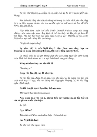 Đối thoại với Thượng Đế - Tập 1 , 2 , 3.