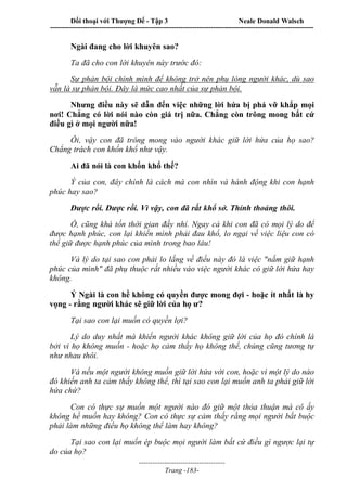 Đối thoại với Thượng Đế - Tập 1 , 2 , 3.