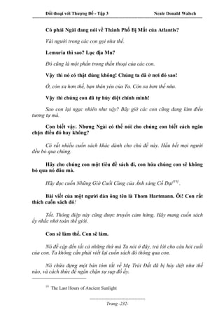 Đối thoại với Thượng Đế - Tập 1 , 2 , 3.