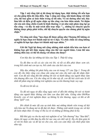 Đối thoại với Thượng Đế - Tập 1 , 2 , 3.