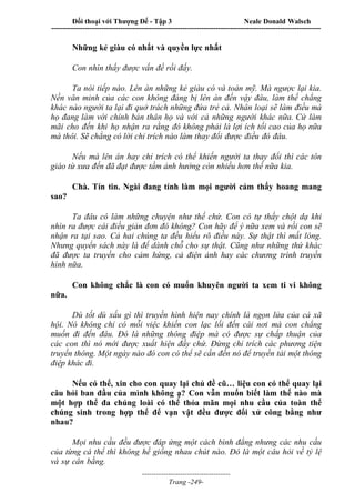 Đối thoại với Thượng Đế - Tập 1 , 2 , 3.