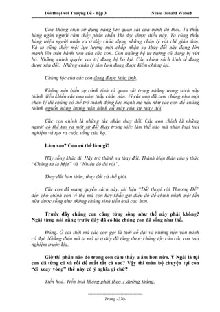 Đối thoại với Thượng Đế - Tập 1 , 2 , 3.