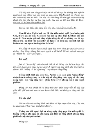 Đối thoại với Thượng Đế - Tập 1 , 2 , 3.