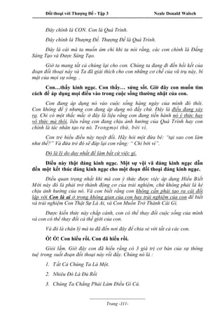 Đối thoại với Thượng Đế - Tập 1 , 2 , 3.