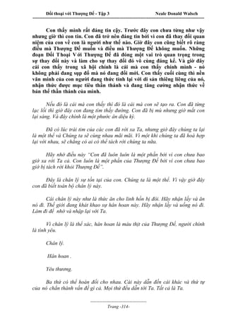 Đối thoại với Thượng Đế - Tập 1 , 2 , 3.