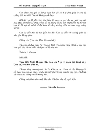 Đối thoại với Thượng Đế - Tập 1 , 2 , 3.