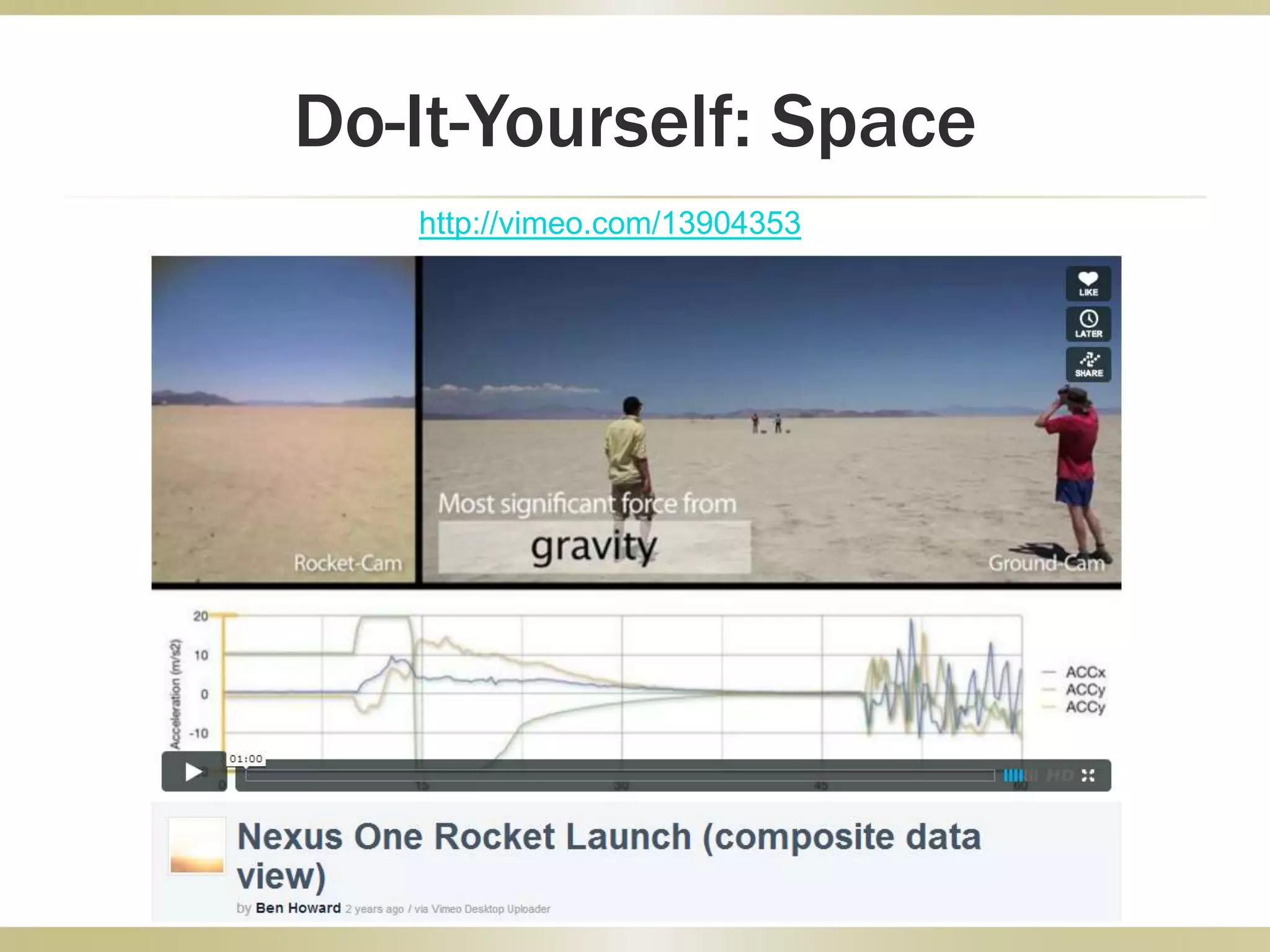 Do-It-Yourself: Space
http://vimeo.com/13904353
 