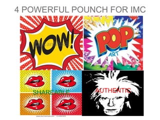 4 POWERFUL POUNCH FOR IMC
SHAREABLE AUTHENTIC
 