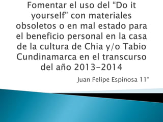 Juan Felipe Espinosa 11°

 