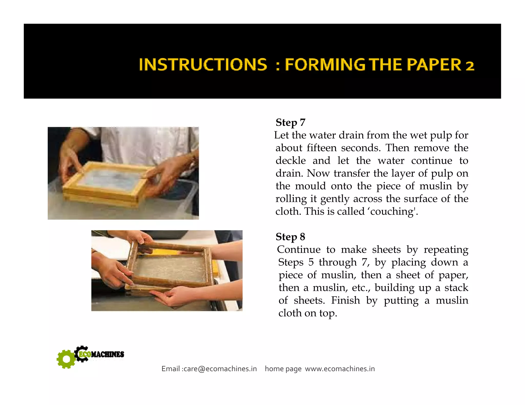Paper making simplified | PPT