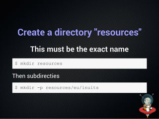 What did we do?
In the directories resources, we created a directory
for the "inuits.eu" namespace: "eu/inuits".
Namespace...