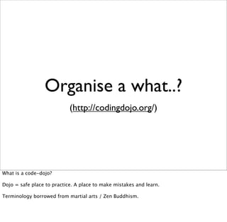 Organise a Code Dojo! | PDF