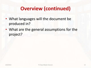 Dojo master -doc plans | PPT