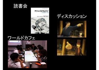 読書会

          ディスカッション



ワールドカフェ
 