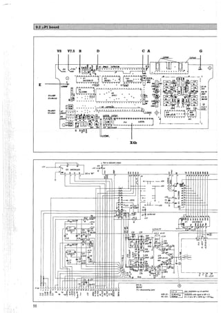 E
+SV
56
V8 V7.S B
,1
-BV
=""
1,
NC
r~·" 0
,,., ~
'
+7,SV;
""'""'
1,
NC
N/1C9346EN
g ~ ~
'
I' I'
1 .sv
IC9to "MI"
D
5.07UO
R11
 Port to indic8tion output
P27
IK
lij~
~
'=" '2~
CA
X4b
011-14,
1N4148
X= disconnecting point
5.D~ D
G
.L
1
07-Wc
JVJ
'R16-19c
1
ZHZI
011-1'0
11U1'8
AMP
-
01
·.
1
_<.,;
26
..!.7_V"'---+-m_ax_._m_odulation e.g. at spurious
!33,·!~ m
1
Vpp modulation with signal at GK = 5,
AD 624: B = 2 mls. HP= 100% fM =116 fNetz
 