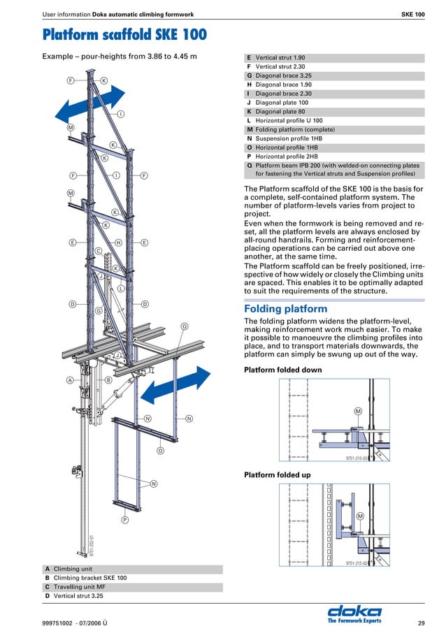 Doka self climbing system