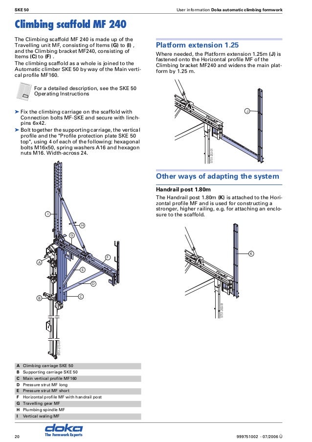 Doka self climbing system