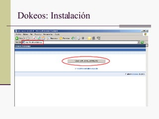 Dokeos: Instalación 