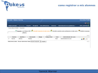 Dokeos 1.8.5 para docentes