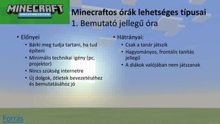 Minecraft az oktatásban