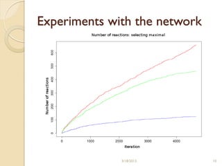 Experiments with the network




              3/18/2013        10
 