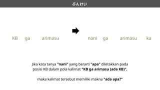 Media Ajar berupa Powerpoint untuk materi Doko ni Arimasu ka | PPTX