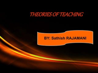 Powerpoint Templates
Page 1
Powerpoint Templates
THEORIESOF TEACHING
BY: Sathish RAJAMANI
 