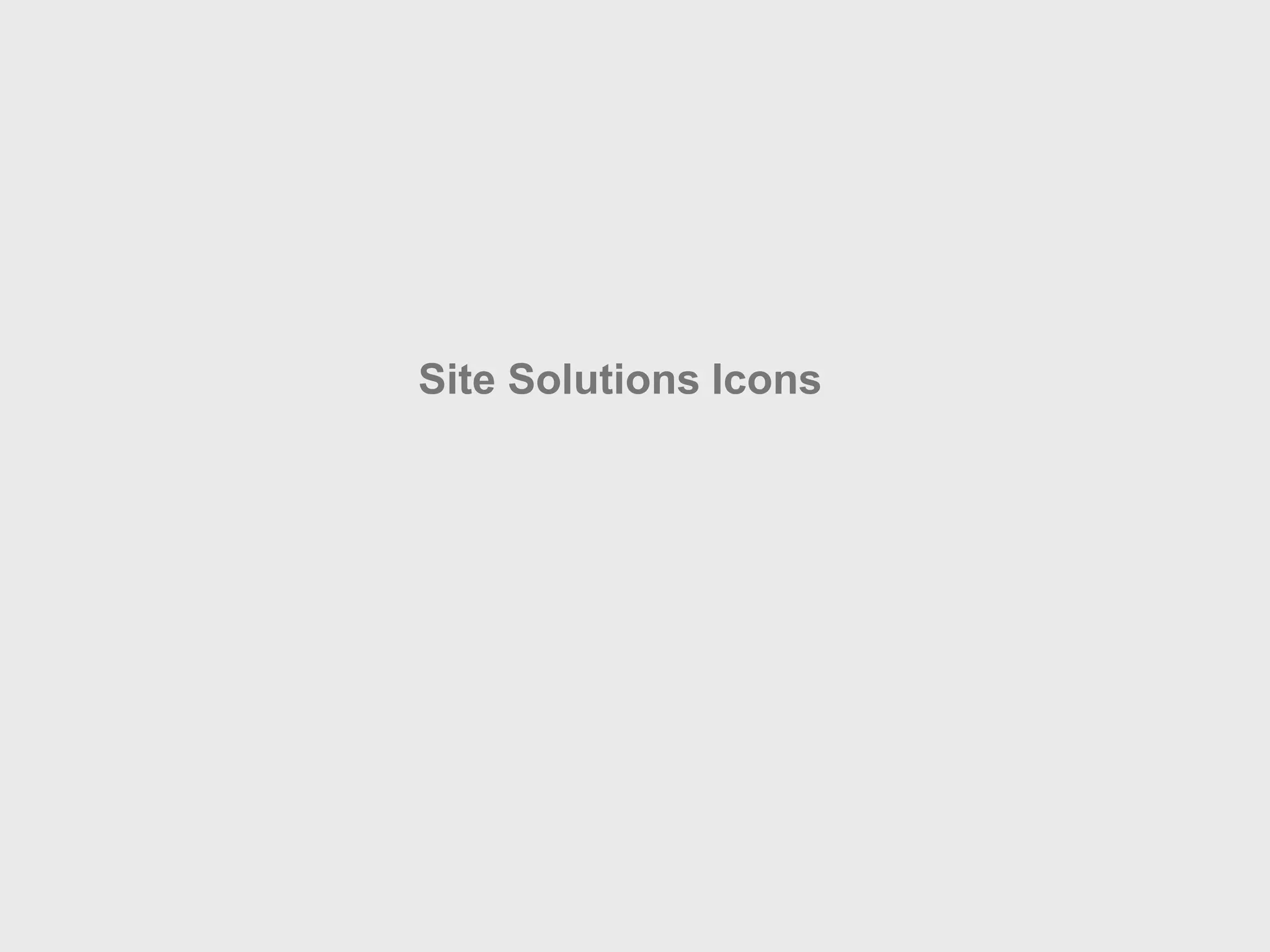 Site Solutions Icons
 