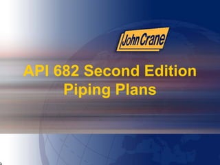 API 682 Second Edition
Piping Plans
29
 