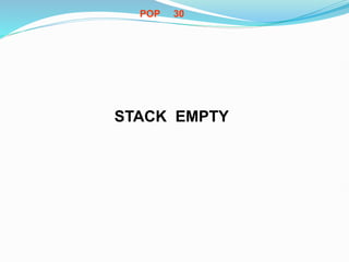 POP 30
STACK EMPTY
 