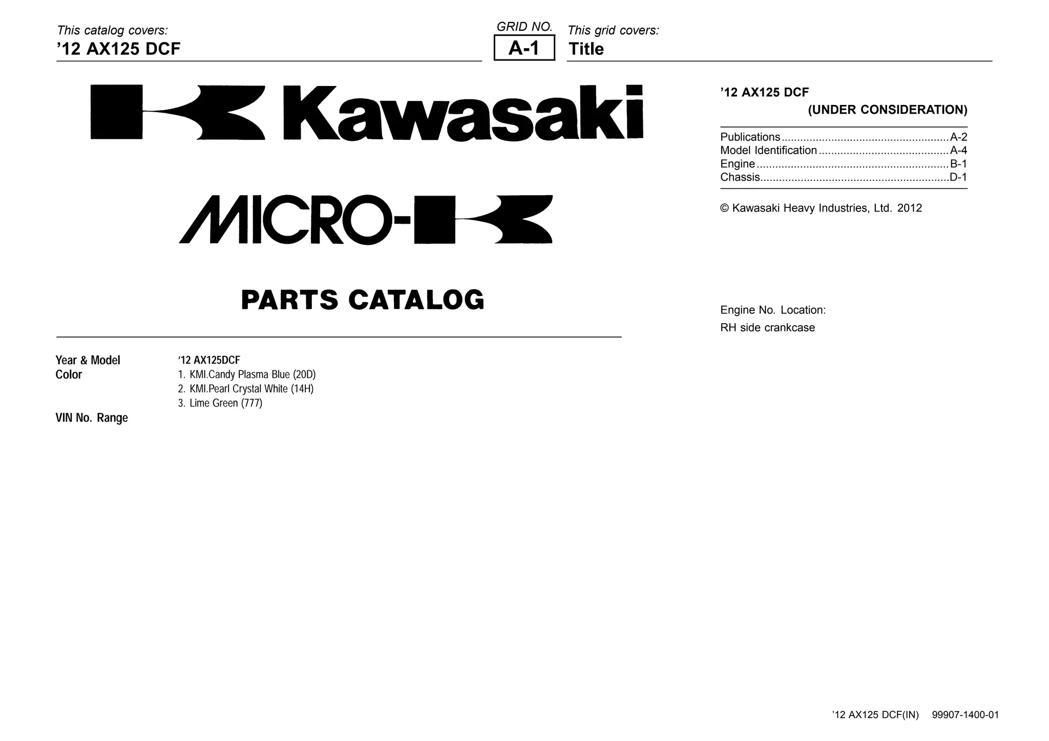 part-catalog-kawasaki-athlete-2013-ax125 | PDF