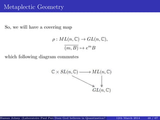 Metaplectic metaplectic quantization on coadjoint orbits | PDF