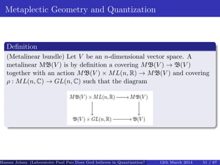 Metaplectic metaplectic quantization on coadjoint orbits | PDF