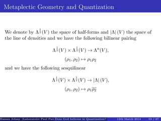 Metaplectic metaplectic quantization on coadjoint orbits | PDF