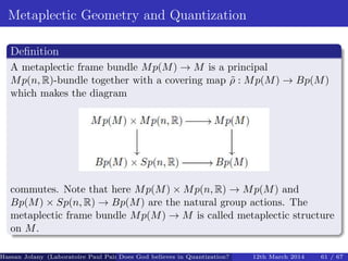 Metaplectic metaplectic quantization on coadjoint orbits | PDF