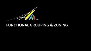 FUNCTIONAL GROUPING & ZONING
 