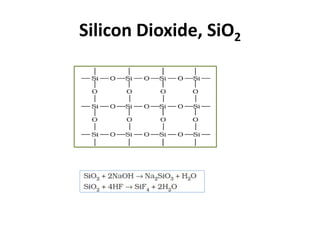 Silicon Dioxide, SiO2
 