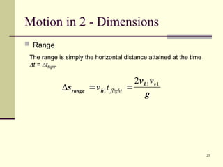 Comprehensive Guide to Motion in Two Dimensions for SACE Stage 2 ...